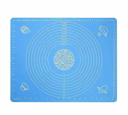 Non-Stick Silicone Baking Mat With Measurements Heat Resistant Cookie Sheet Oven Liner (Multi color) 40x50 cm