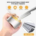 Stainless Steel Finger Protector Anti-cut Finger Guard Kitchen Tools Safe Vegetable Cutting Hand Protectors Kitchen Accessories