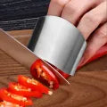Stainless Steel Finger Protector Anti-cut Finger Guard Kitchen Tools Safe Vegetable Cutting Hand Protectors Kitchen Accessories