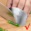 Stainless Steel Finger Protector Anti-cut Finger Guard Kitchen Tools Safe Vegetable Cutting Hand Protectors Kitchen Accessories