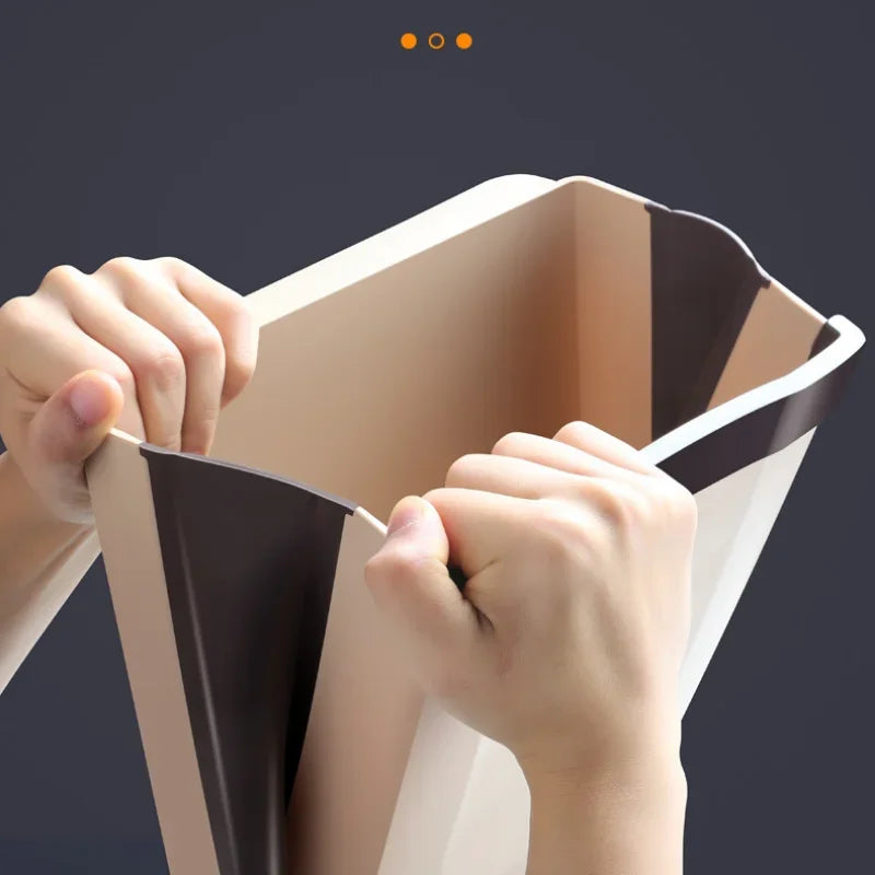 Kitchen Car Trash Can, Folding Garbage Bin, Waste Bin, Dustbin, Rubbish Bin, Recycle Bin for Kitchen