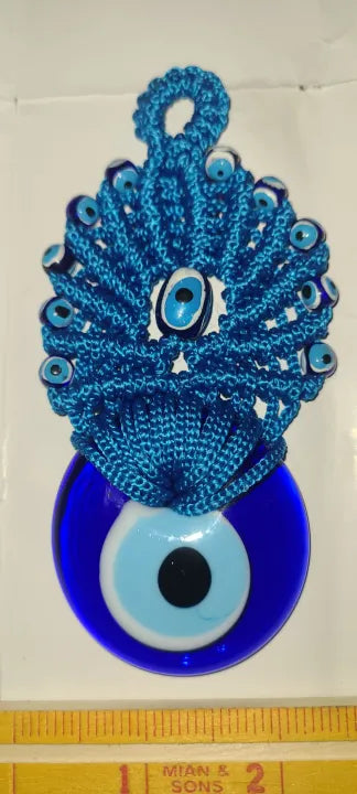 Evil Eye Bule Turkish Evil Eye Beads Pendant Wall Hanging Decor For Living Room and Car Hanging - Evil Eye Wall Hang