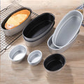 Convenient Non-stick Bakeware Aluminum Alloy Oval Shape Cake Mold Kitchen Baking Tools Daily Uses